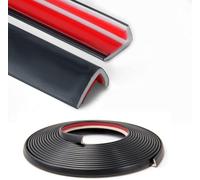 Moldura de esquina de vinilo exterior de 3 metros para despegar y pegar, tira de esquina externa de 90° para azulejos y bordes de pared, decoración de muebles, color negro