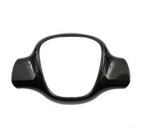 Moldura de fibra de carbono para volante Fortwo 451 2009-2015, plástico ABS moldeado interior del coche, accesorios de decoración de cubierta de estilo
