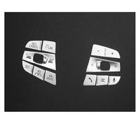 Moldura de la consola central del automóvil Estilo de coche para G20 G28 3 Series 2020-2021, botones de rueda de acero, interruptor, accesorios adhesivos de protección de marco(Prata,B)