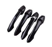 moldura de la manija de la puerta del automóvil Para Benz W246, W204, W212, X204, W166, W117 Juego de tapas embellecedoras para manija de puerta exterior de coche de carbono, con textura de fibra, LHD