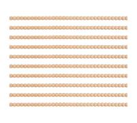 Moldura de madera - Lote de 10 cuentas de madera en bruto | Bolas 3D sin terminar de madera de 40 cm molduras decorativas leñosas para bricolaje hogar muebles estante puerta