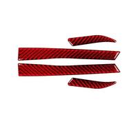 Moldura de moldura automotriz para Ford Mustang GT 2015 2016 2017 2018-2021,Accesorios de Decoración Exterior de Automóvil Cromados ABS a Prueba de Rayones,B-Red