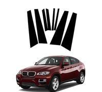 Moldura de Pilar de Ventana de Puerta para BMW X6 2009 2010 2011 2012 2013,Cubierta de Ventana de Puerta Lateral de Poste de Pilar,Calcomanía Decorativa