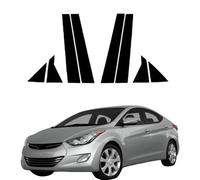 Moldura de Pilar de Ventana de Puerta para Hyundai Elantra 2012 2013 2014 2015 2016,Cubierta de Ventana de Puerta Lateral de Poste de Pilar,Calcomanía Decorativa