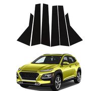 Moldura de Pilar de Ventana de Puerta para Hyundai Kona 2017 2018 2019 2020 2021 2022,Cubierta de Ventana de Puerta Lateral de Poste de Pilar,Calcomanía Decorativa