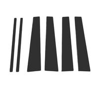 Moldura De Pilar De Ventana De Puerta para Lincoln Navigator 1997-2017, para Ford Expedition 1997-2017, 6 pegatinas para molduras de postes de pilares, cromadas en plata y chapadas en negro brillante