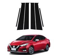 Moldura de Pilar de Ventana de Puerta para Nissan Sunny Almera/Versa 2020 2021 2022 2023,Cubierta de Ventana de Puerta Lateral de Poste de Pilar,Calcomanía Decorativa