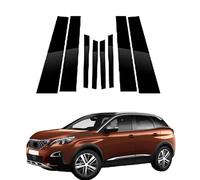 Moldura de Pilar de Ventana de Puerta para Peugeot 3008 2013 2014 2015 2016 2017 2018 2019,Cubierta de Ventana de Puerta Lateral de Poste de Pilar,Calcomanía Decorativa
