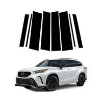 Moldura de Pilar de Ventana de Puerta para Toyota Highlander/Crown Land Cruiser 2022 2023 2024,Cubierta de Ventana de Puerta Lateral de Poste de Pilar,Calcomanía Decorativa