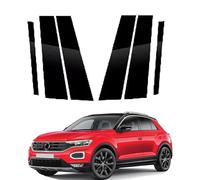 Moldura de Pilar de Ventana de Puerta para Volkswagen T-ROC 2018 2019 2020 2021 2022 2023 2024,Cubierta de Ventana de Puerta Lateral de Poste de Pilar,Calcomanía Decorativa