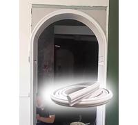 Moldura de puerta arco PVC | Blanco 3.3-32.8 pies: moldura de puerta en arco(W 5cm(1 4/4" ),L6m/19.7ft)