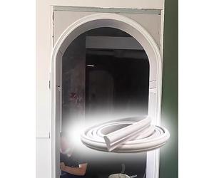 Moldura de puerta arco PVC | Blanco 3.3-32.8 pies: moldura de puerta en arco(W 7cm(2 3/4" ),L118.1in/9.8ft)