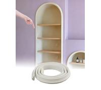 Moldura de PVC flexible que se puede pintar, tablero de panel de revestimiento de arco cortable de 3/8" - 1 5/8" de ancho, kit de arco de puerta decorativo liviano(W3cm (1 1/8"),15m(49.2ft))