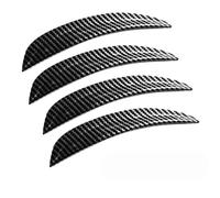 Moldura de ventilación lateral del vehículo Cubierta del guardabarros expansor del ala del arco de la rueda del coche(Carbon fiber 4pcs)