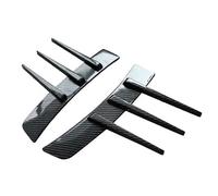Moldura de ventilación lateral del vehículo Embellecedor Cubierta Ala Aire Lateral Branquias Tiburón Coche(Carbon fiber)