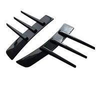 Moldura de ventilación lateral del vehículo Embellecedor Cubierta Ala Aire Lateral Branquias Tiburón Coche(Black)
