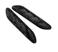 Moldura de ventilación lateral del vehículo Embellecedor de ventilación de ala de flujo de aire para coche, decoración de guardabarros lateral, fibra de carbono, Para(Carbon Fiber)