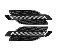 Moldura de ventilación lateral del vehículo Pegatinas de ala universal para coche, lado del guardabarros(Black 2PCS)