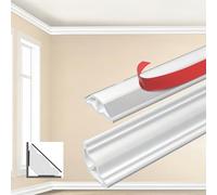 Moldura decorativa flexible autoadhesiva, listones de techo triangulares TPE, autoadhesivos, molduras de estuco, transición de pared, techo, listón de terminación, encimera de cocina para bordes de