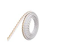 Moldura Decorativas Autoadhesiva 1 unidad de 1/2 metros decoración DIY, zócalo pared pintable, moldura Flexible autoadhesiva, tira paneles PVC for pelar y pegar(White gold,2m)