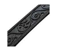 Moldura Decorativas Autoadhesiva Decoración de pared espuma Flexible en relieve 3D, embellecedor tablero respaldo autoadhesivo, borde papel tapiz decorativo, moldura, zócalo(Black 1pc)