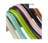 Moldura Decorativas Autoadhesiva Líneas de ajuste pared suaves 5M, rodapié autoadhesivo, tira decoración, borde azulejo contra salpicaduras, línea moldeo anticolisión, pegatina 3D(Cream White)