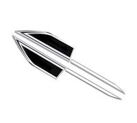 Moldura del guardabarros Pegatinas De Metal Para Puerta De Coche, Línea De Cintura, Aptas Para Pegatinas De Guardabarros Lateral De Coche Renault Molduras laterales del coche(2Pcs Black)