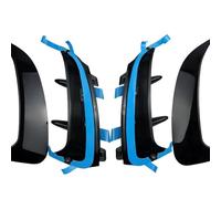 Moldura del guardabarros Pegatinas para parachoques trasero de fibra de carbono, embellecedor apto para Mercedes Clase A W177 A180 A200 A250 A35 2019 Guardabarros Decoración Lateral(Glossy Black)