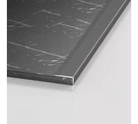 Moldura en L de aluminio 3 piezas, moldura borde escalera 90 cm, incrustada 2,8,5 ancho, for piso laminado y baldosas vinilo(Black Rose,2cm/0.78in)