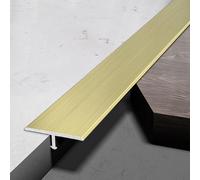 Moldura en T de aluminio, tablero de transición, tiras de piso, molduras de borde de piso de perfil laminado, molduras for decoración de puertas, para(Yellow,40mm*0.9m*3 Pieces)