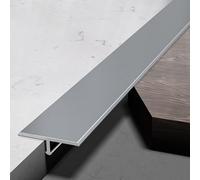 Moldura en T de aluminio, tablero de transición, tiras de piso, molduras de borde de piso de perfil laminado, molduras for decoración de puertas, para(Dark Gray,50mm*0.9m*3 Pieces)
