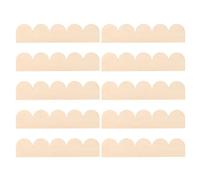 Moldura Festoneada de Madera sin Acabado, Borde Ondulado | Khaki, Textura Natural Veta Visible, Fácil de Cortar, Suaviza Cantos, para Estantes y Proyectos DIY