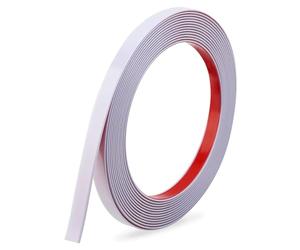 Moldura flexible autoadhesiva de 19.6 pies, moldura de despegar y pegar, moldura decorativa para dormitorio, sala de estar, cocina, espejo, puerta, armario (blanco)