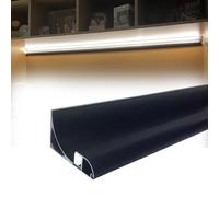 Moldura Iluminacion Led Strip Light Channels and Diffusers Black White, Customizable Crown Molding For Kitchen Cabinets/Bathroom Ceiling/Wall, Living Room/Home Theater Plasterline Wall Washer Decor