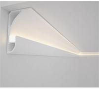 Moldura Iluminacion Led Strip Light Channels and Diffusers Black White, Customizable Crown Molding For Kitchen Cabinets/Bathroom Ceiling/Wall, Living Room/Home Theater Plasterline Wall Washer Decor