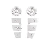 Moldura Interior Coche Compatible Con Land Para Rover Para Discovery 4 LR4 L319 2010-2016 Cubierta Botones Marco Volante Con Borde Plateado