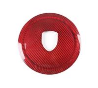 Moldura Interior Coche Compatible Con Porsche Para Cayenne 2010-2014 Para Panamera 2010-2016 Cubierta Decorativa Fibra Carbono Volante(Red)