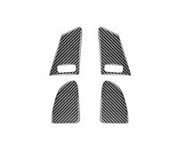 Moldura Interior Para Volvo S60 V60 2010- 2016 2017 Textura De Fibra Carbono Botón Elevación Ventana Pegatina Cubierta Accesorios Decoración Interior Coche Listón Salpicadero(Carbon Fiber B)