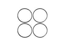 Moldura panel marco cabeza Anillo Altavoz Puerta Delantera Y Trasera De Fibra Carbono Para Serie 7 E38 740 1994-2001, Accesorios Interiores Coche, Pegatinas Decorativas