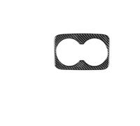 Moldura panel marco cabeza Embellecedor Adhesivo Decorativo Para Panel De Portavasos Trasero Interior Coche Fibra Carbono Para Durango 2011-2013