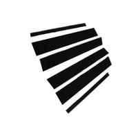 Moldura Para Pilar De Puerta Y Ventana Color Negro Brillante Pegatinas Para Coche Para Mercedes Clase ML W164 2006-2011 LIANGYIMEI