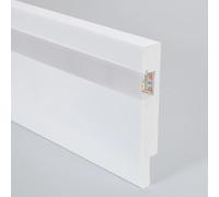 Moldura Rodapié para Tira LED Modern con Tapa Continua