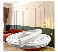 Molduras cóncavas flexibles, Kit de moldura pared arco, precortada PVC, decoración for el hogar, bricolaje, 3,3-32,8 pies(W 3cm(1 1/4"),L 7m/23ft)