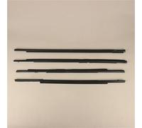 Molduras Cromadas Negras La Línea De La Ventana Para Mitsubishi ASX RVR 2010-2019. Junta Goma Decorativa 5727A215 5727A216(Negro)