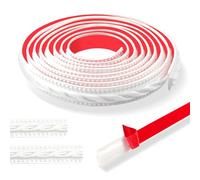 Molduras de estuco 300 cm, diseño vintage, 3D, flexible, autoadhesivo, resistente al agua, ideal para puertas y armarios, decoración del hogar (2 cm de color blanco)