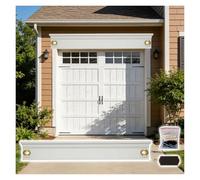 Molduras de madera Cruceta para puerta de garaje al aire libre, frontón de estilo chino sobre puerta madera para puertas entrada, moldura ventana grande adornada(Style 4,L 5.3ft/163cm)