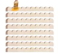 Molduras de madera festoneada - Moldura festoneada sin terminar de 24 piezas, de borde de madera DIY para armarios, estantes, puertas y ventanas, tiras decorativas de pintura para artes