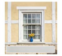 Molduras de madera Frontones adornados sobre ventana, 0.4 0.6 1.2 1.5 2 m moldura puerta cruceta francesas granero delantero, kit moldura cabecera casa balcón(Style 3,L 7ft/2.13m)