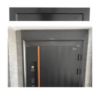 Molduras de madera Moldura de madera para dintel de puerta de 60 90 95 100 150 cm, kit decorativo de moldura de travesaño para puerta, frontón arquitectónico exterior(H 14/5.5in,36in/91cm)