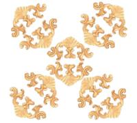 Molduras De Madera Piezas Decorativas De Chapa De Madera Maciza Talladas Para Puertas De Armarios Y Esquinas De Techo 18 X 10cm 10 Unidades